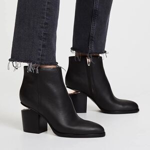 ALEXANDER WANG black Gabi pony hair boots